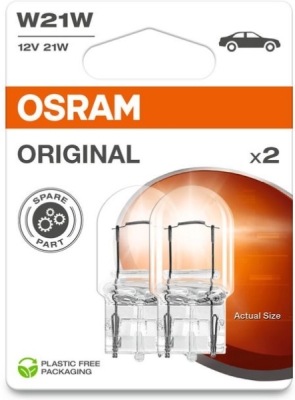 Autožárovka OSRAM 7505-2BL – ORIGINAL, W21W, 12 V, 21 W, W3x16d