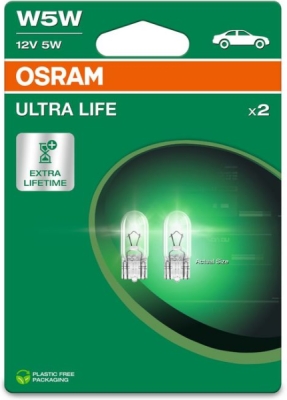 Autožárovka OSRAM 2825ULT-2BL – W5W, 12 V, 5 W, W2.1x9.5d