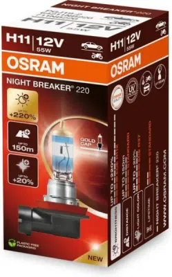 Žárovka do světlometu OSRAM 64211NB220 – H11, 12 V, 55 W, PGJ19-2