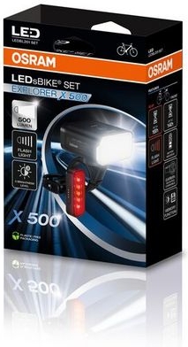 Sada světel na kolo OSRAM LEDBL201 SET – LEDsBIKE EXPLORER X 500 SET