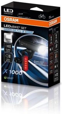 Sada světel na kolo OSRAM LEDBL203 SET – LEDsBIKE MULTI BEAM X 1000 SET