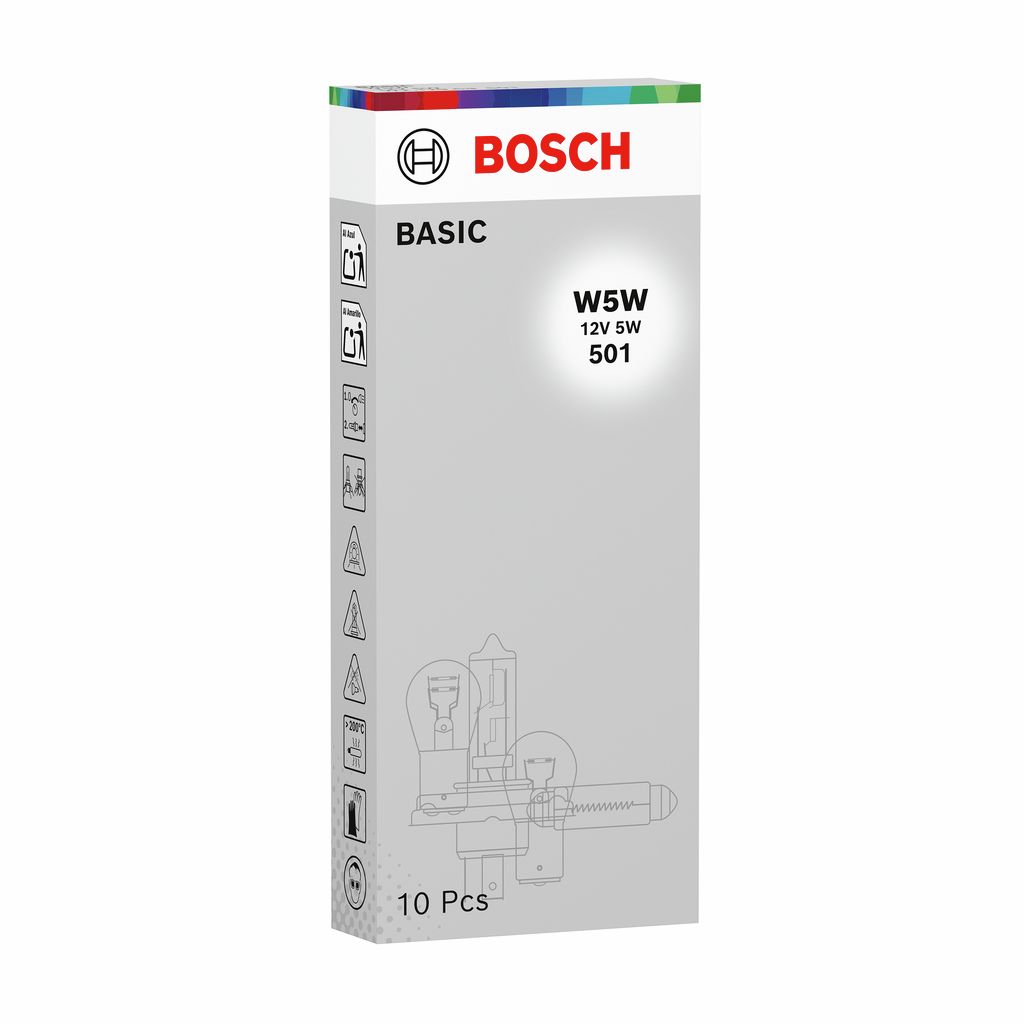 BOSCH 1 987 302 819 – autožárovka W5W, 12 V, 5 W – Basic