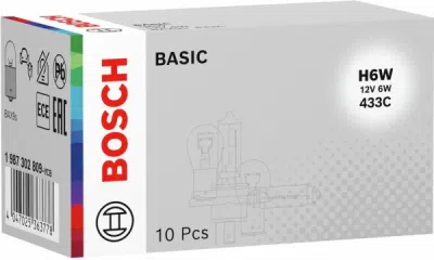 BOSCH 1 987 302 809 – autožárovka H6W, 12 V, 6 W – Basic