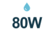 80W