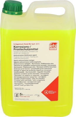 FEBI BILSTEIN 26581 – Chladicí kapalina Renault typ D, hotová směs, 5 l