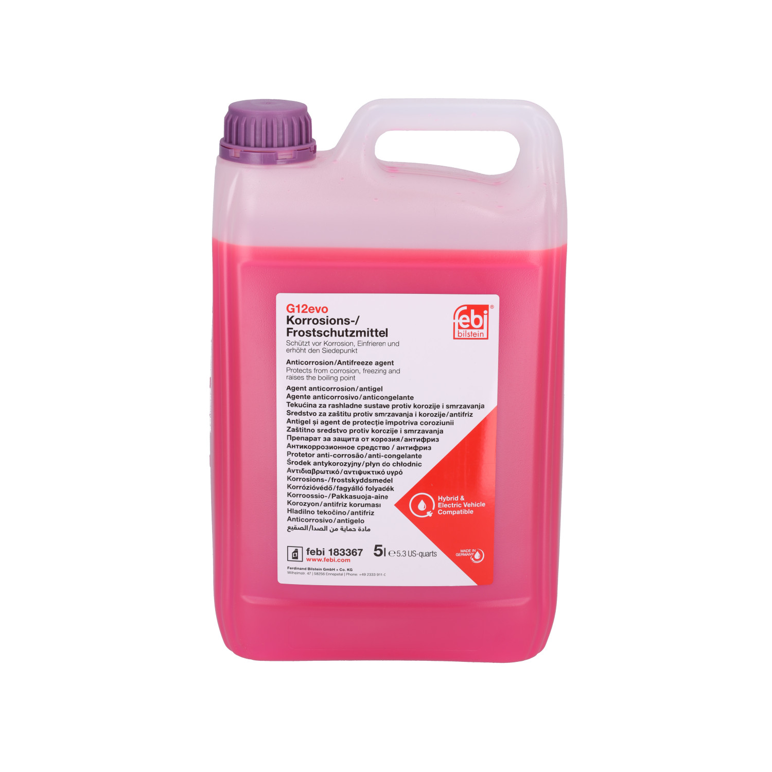 FEBI BILSTEIN 183367 – Chladicí kapalina G12 Evo, koncentrát, 5 l