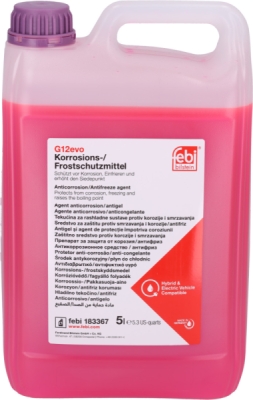 FEBI BILSTEIN 183367 – Chladicí kapalina G12 Evo, koncentrát, 5 l