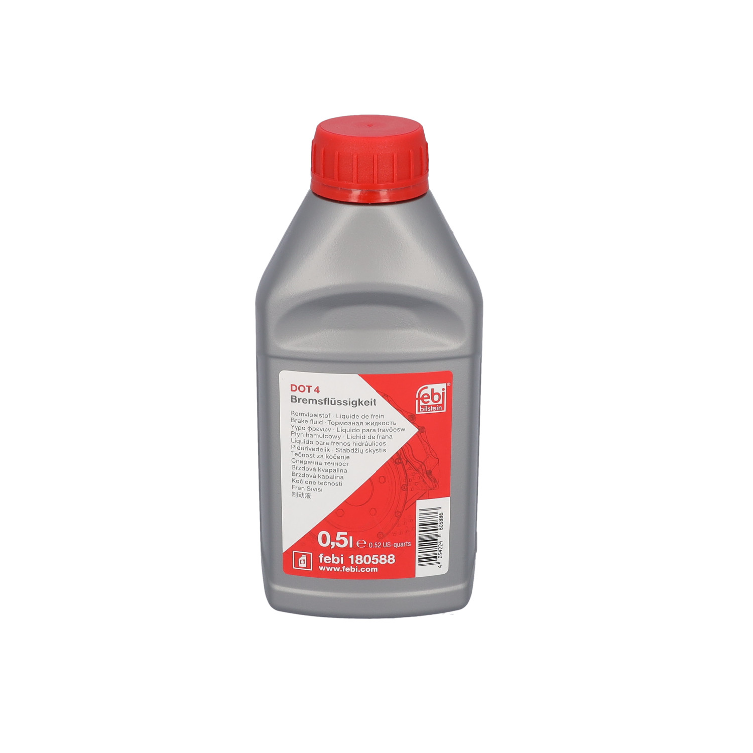 FEBI BILSTEIN 180588 – Brzdová kapalina DOT 4, 0,5 l