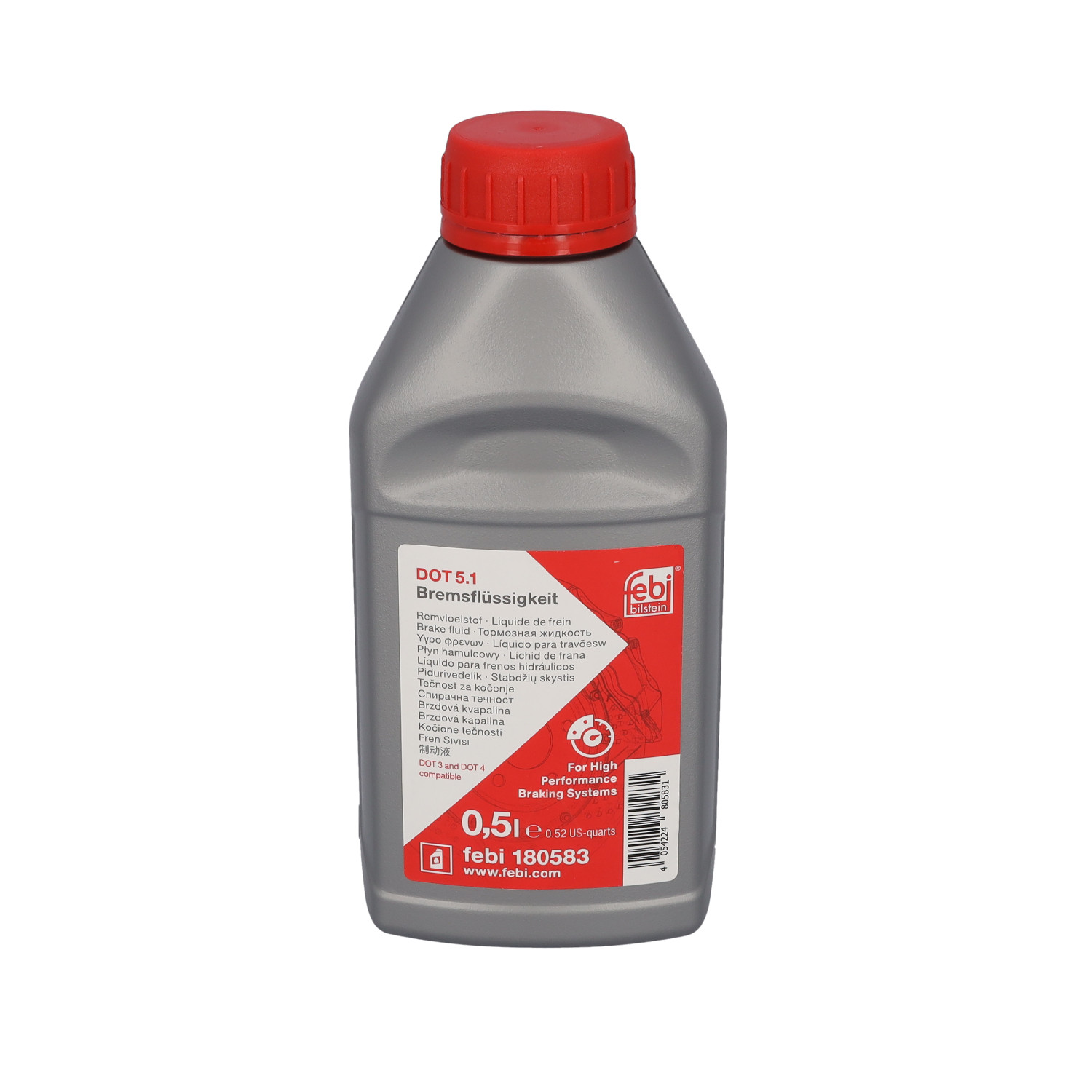 FEBI BILSTEIN 180583 – Brzdová kapalina DOT 5.1, 0,5 l