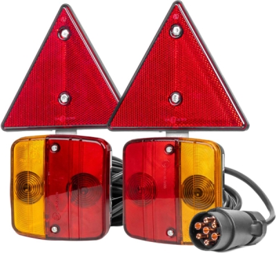 AMIO 02095 – magnetická sada zadních světel přívěsu, 12 V