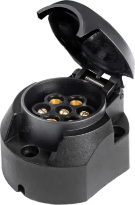 AMIO 01258 – plastová zásuvka tažného zařízení, 7 pin, 12 V