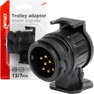 AMIO 03210 – adaptér tažného zařízení, vozidlo 13 pin / přívěs 7 pin