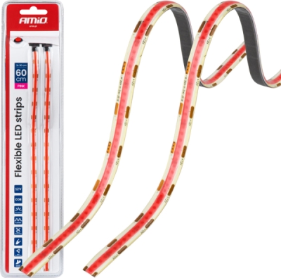 AMIO 04570 – růžové LED pásky COB, 12 V, 2 × 30 cm
