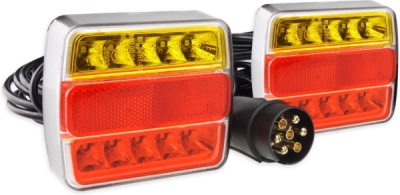AMIO 02141 – magnetická zadní LED světla přívěsu, 12 V, 7pin
