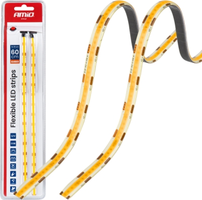 AMIO 04572 – dekorativní LED pásky, oranžová, 12 V, 2 × 30 cm