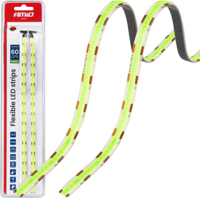 AMIO 04573 – dekorativní LED pásky, zelená, 12 V, 2 × 30 cm