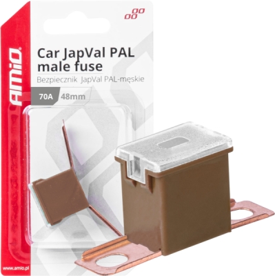 AMIO 03422 – autopojistka JAPVAL PAL samec, 70 A, 48 mm