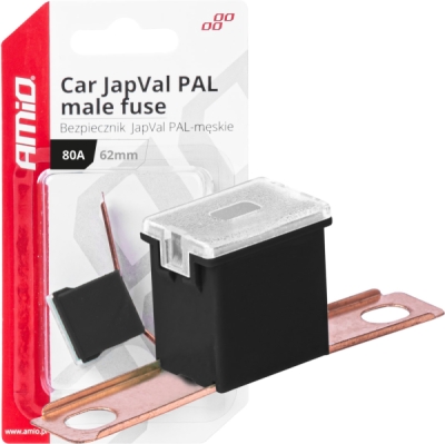AMIO 03432 – autopojistka JAPVAL PAL samec, 80 A, 62 mm
