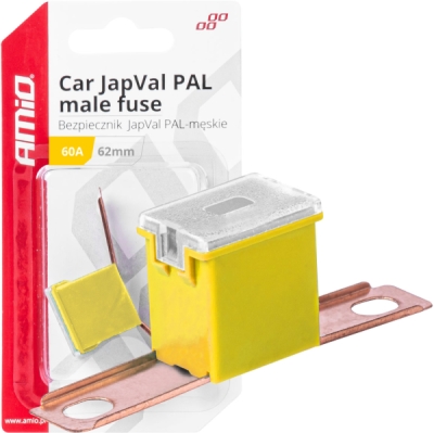 AMIO 03430 – autopojistka JAPVAL PAL samec, 60 A, 62 mm