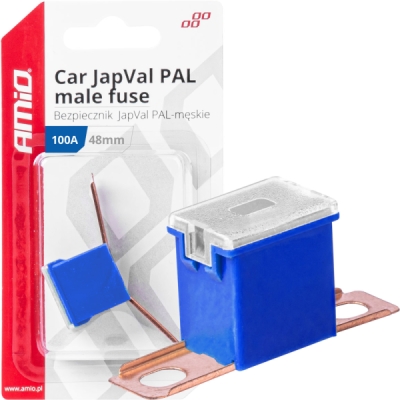 AMIO 03424 – autopojistka JAPVAL PAL samec, 100 A, 48 mm