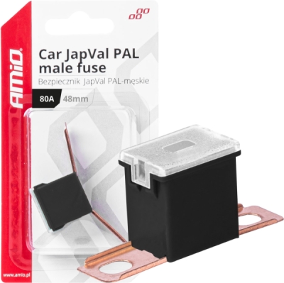 AMIO 03423 – autopojistka JAPVAL PAL samec, 80 A, 48 mm