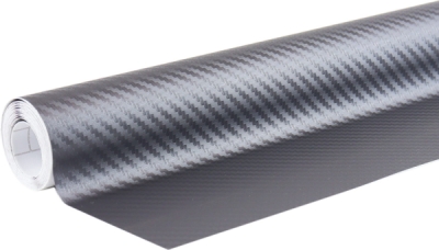 AMIO 02599 – dekorativní karbonová fólie 3D, grafitová, 30 × 150 cm