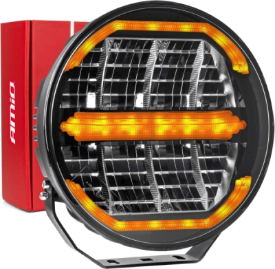 AMIO 04534 – LED dálkový světlomet s pozičním světlem, 112 W, 9–36 V