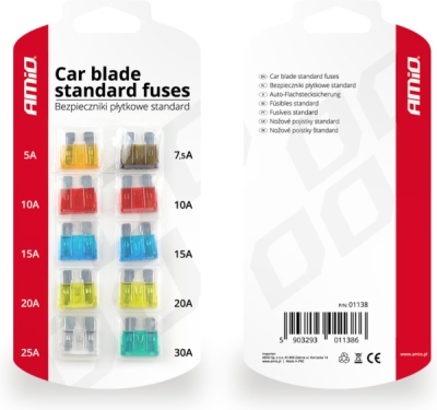 AMIO 01138 – sada autopojistek STANDARD, 10 ks