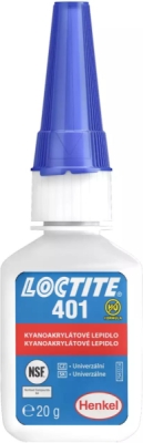 LOCTITE 401 – univerzální vteřinové lepidlo, 20 g láhev