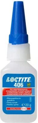 LOCTITE 406 – řídké vteřinové lepidlo na plasty a pryž, 20 g láhev