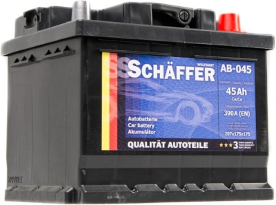 SCHÄFFER SCHAB045 – autobaterie 45 Ah, 12 V, 390 A
