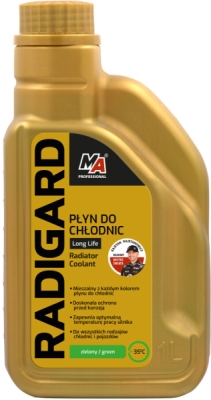 MOJE AUTO 61-001 – Radigard LongLife – zelená chladicí kapalina, 1 l