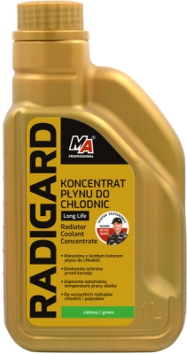 MOJE AUTO 61-003 – Radigard LongLife – zelený koncentrát chladicí kapaliny, 1 l