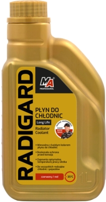 MOJE AUTO 61-110 – Radigard LongLife – červená chladicí kapalina G12, do −35 °C, 1 l