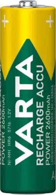 VARTA Recharge Accu Power AA HR6 1,2 V 2600 mAh – nabíjecí NiMH baterie, 2 ks