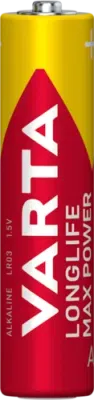 VARTA Longlife Max Power AAA LR03 1,5 V – alkalická mikrotužková baterie, 4 ks