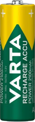 VARTA Recharge Accu Power AA HR6 1,2 V 2100 mAh – nabíjecí NiMH baterie, 4 ks