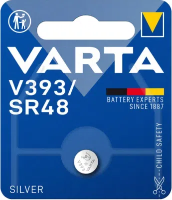 VARTA V393 SR48 1,55 V – stříbrooxidová hodinková baterie, 1 ks