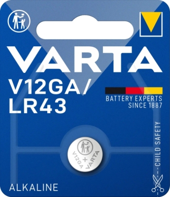 VARTA V12GA LR43 1,5 V – alkalická knoflíková baterie, 1 ks