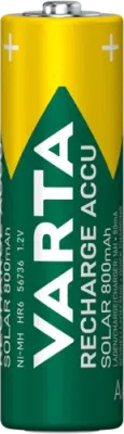 VARTA Recharge Accu Solar AA HR6 1,2 V 800 mAh – nabíjecí NiMH baterie, 2 ks