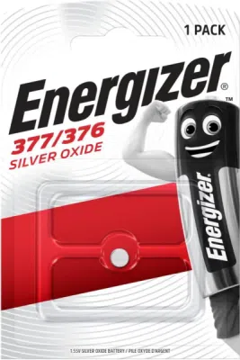 ENERGIZER 377/376 SR66 1,55 V – stříbrooxidová hodinková baterie, 1 ks