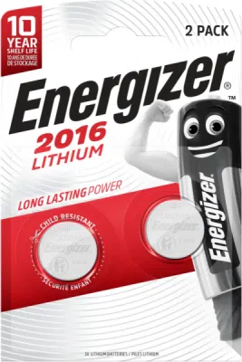 ENERGIZER CR2016 3 V – lithiová knoflíková baterie, 2 ks