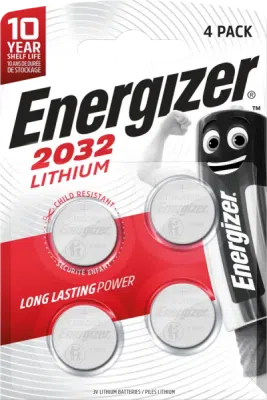 ENERGIZER CR2032 3 V – lithiová knoflíková baterie, 4 ks