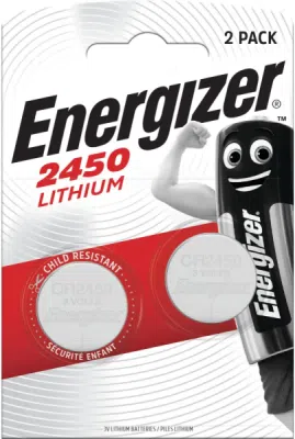 ENERGIZER CR2450 3 V – lithiová knoflíková baterie, 2 ks