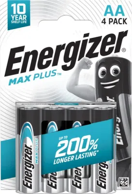 ENERGIZER MAX PLUS AA LR6 1,5 V – alkalická tužková baterie, 4 ks