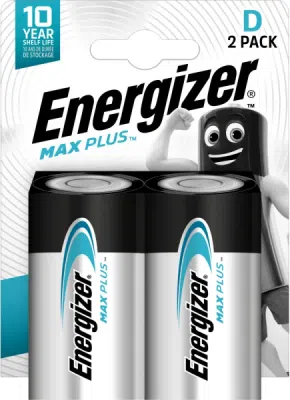 ENERGIZER MAX PLUS D LR20 1,5 V – alkalický monočlánek, 2 ks