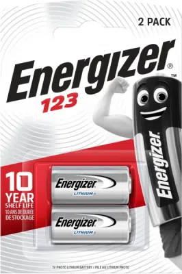 ENERGIZER CR123A CR17345 3 V – lithiová speciální baterie, 2 ks