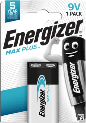 ENERGIZER MAX PLUS 9V 6LR61 9 V – alkalická 9V baterie, 1 ks