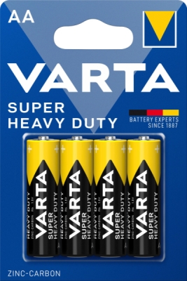 VARTA Superlife / Super Heavy Duty AA R6P 1,5 V – zinkouhlíkové baterie, 4 ks