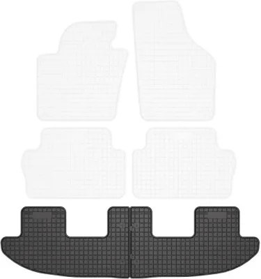 Gumové autokoberce FROGUM El Toro Volkswagen Sharan II 2010-2022 / SEAT Alhambra II 2010-2020 – 2 ks – třetí řada sedadel